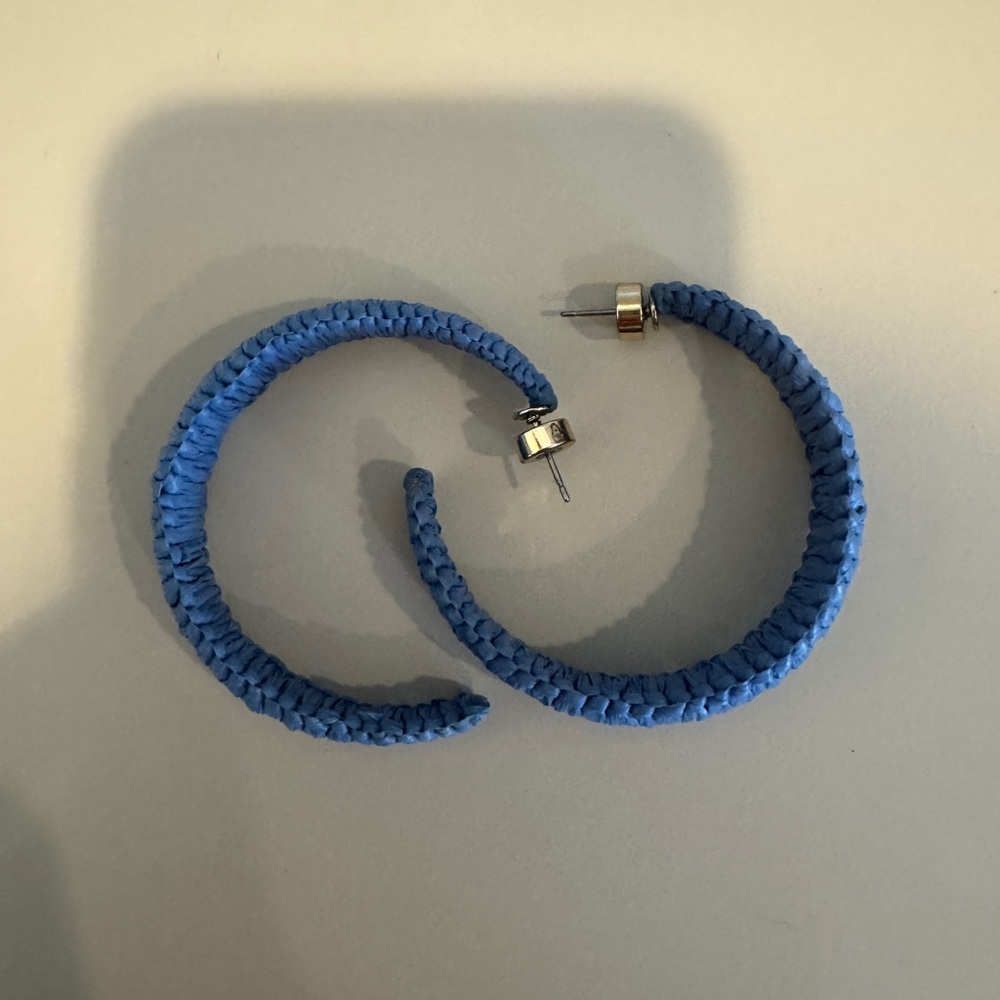 Blue Banana Republic Raffia Earrings